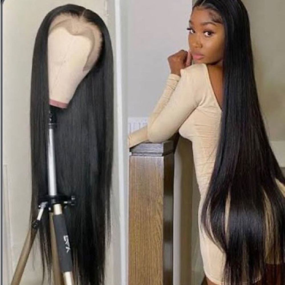 Straight lace front wig